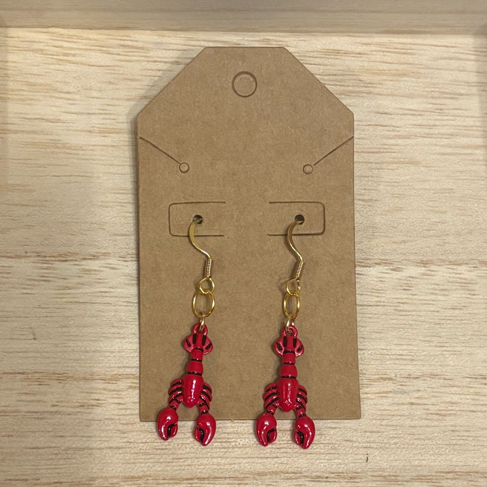 Red Lobster Earrings